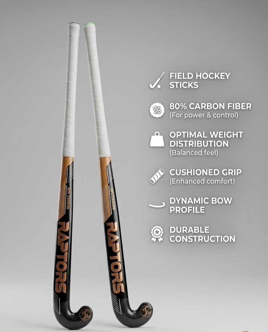 Ultimate Raptors 80% Carbon Composite Field Hockey Stick - Image 3