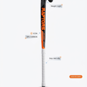 Ultimate Raptors Field Hockey Stick 30% Carbon Low Bow